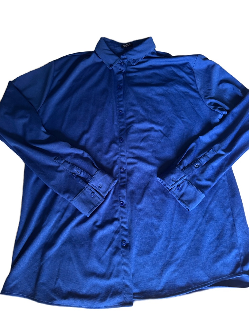 Men's Long-Sleeve Button-Down Shirt in Royal Blue